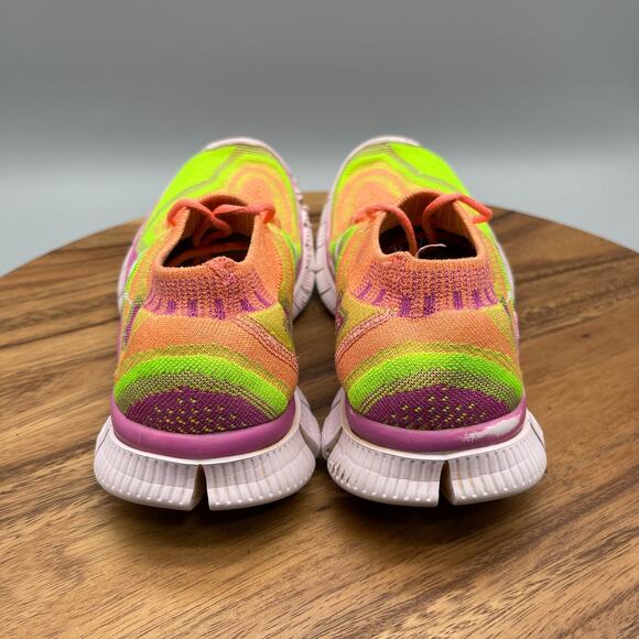 Nike Free 5.0 Flyknit Shoes Womens 8.5 Multicolor Running Comfort Walking Gym - Picture 4 of 8